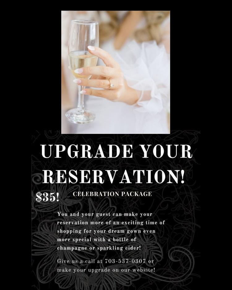 upgrade your reservation banner