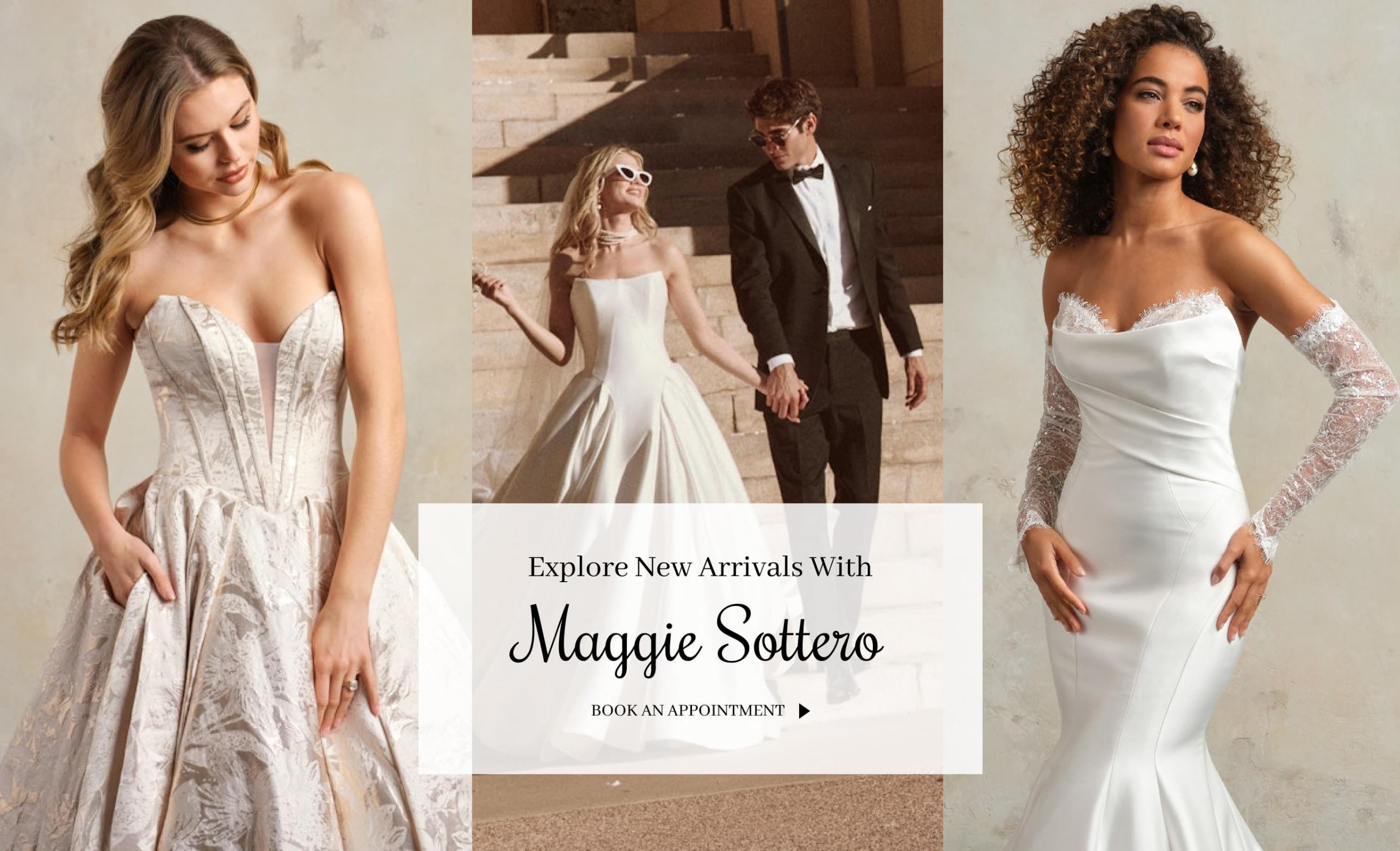 Explore New Arrivals with Maggie Sottero banner