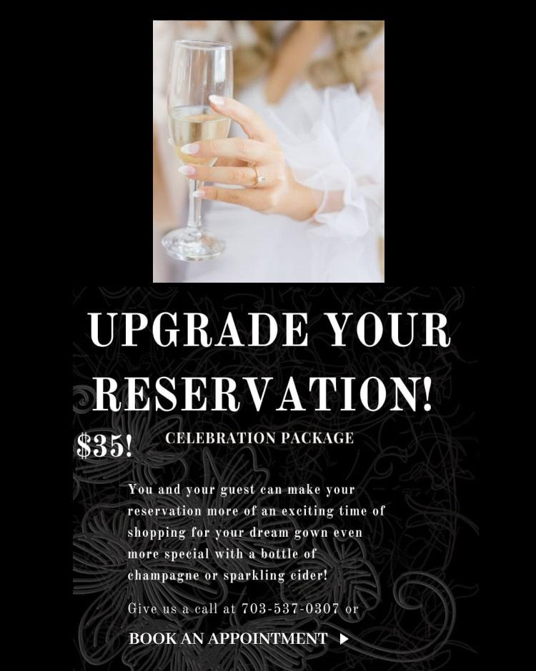 upgrade your reservation banner